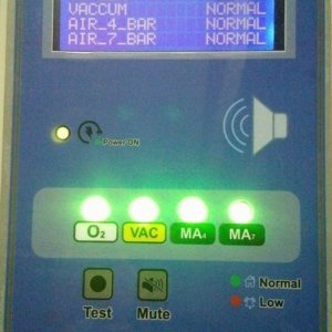 جهاز انذار شبكات غازات طبية